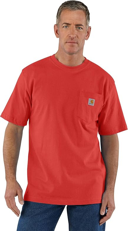 Carhartt Men's Loose Fit Heavyweight Short-Sleeve Pocket T-Shirt | Amazon (US)