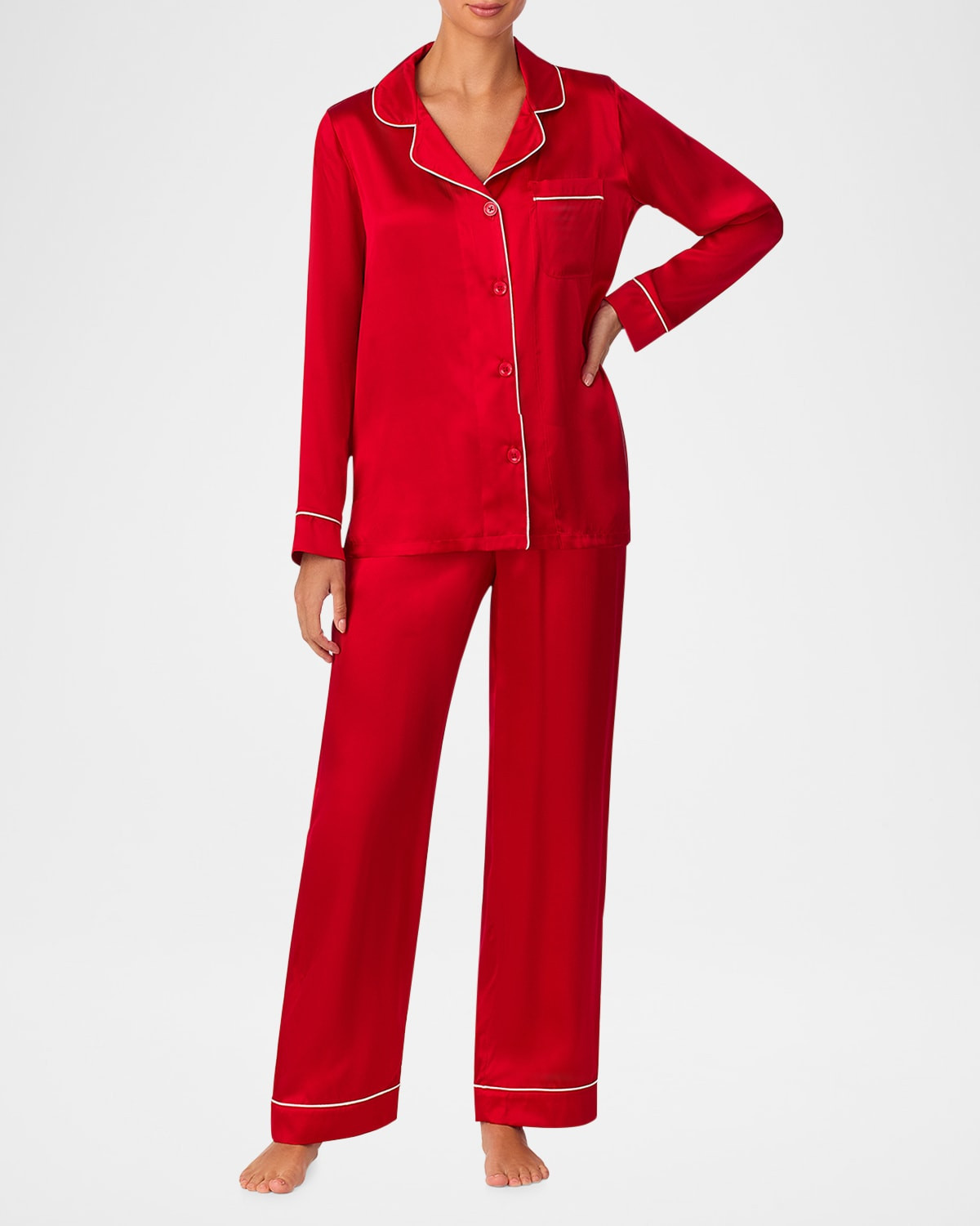 Washable Silk Satin Pajama Set | Neiman Marcus