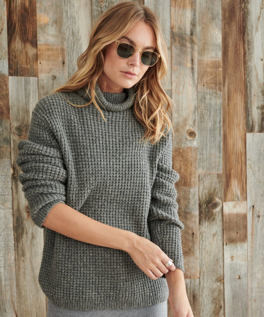 Seattle Turtleneck - Heather Grey | Jenni Kayne | Jenni Kayne