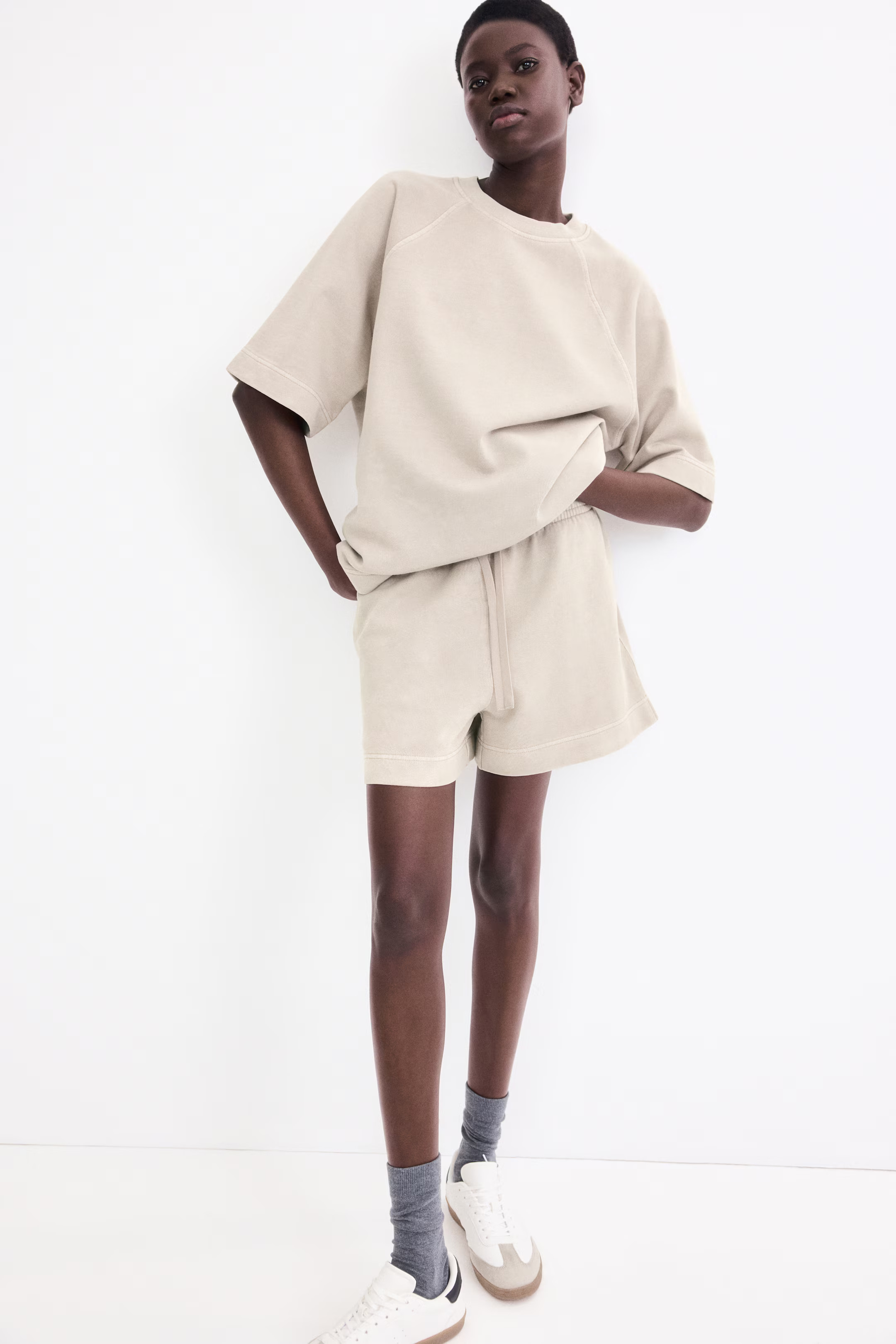 Washed Cotton Sweatshorts | H&M (US + CA)