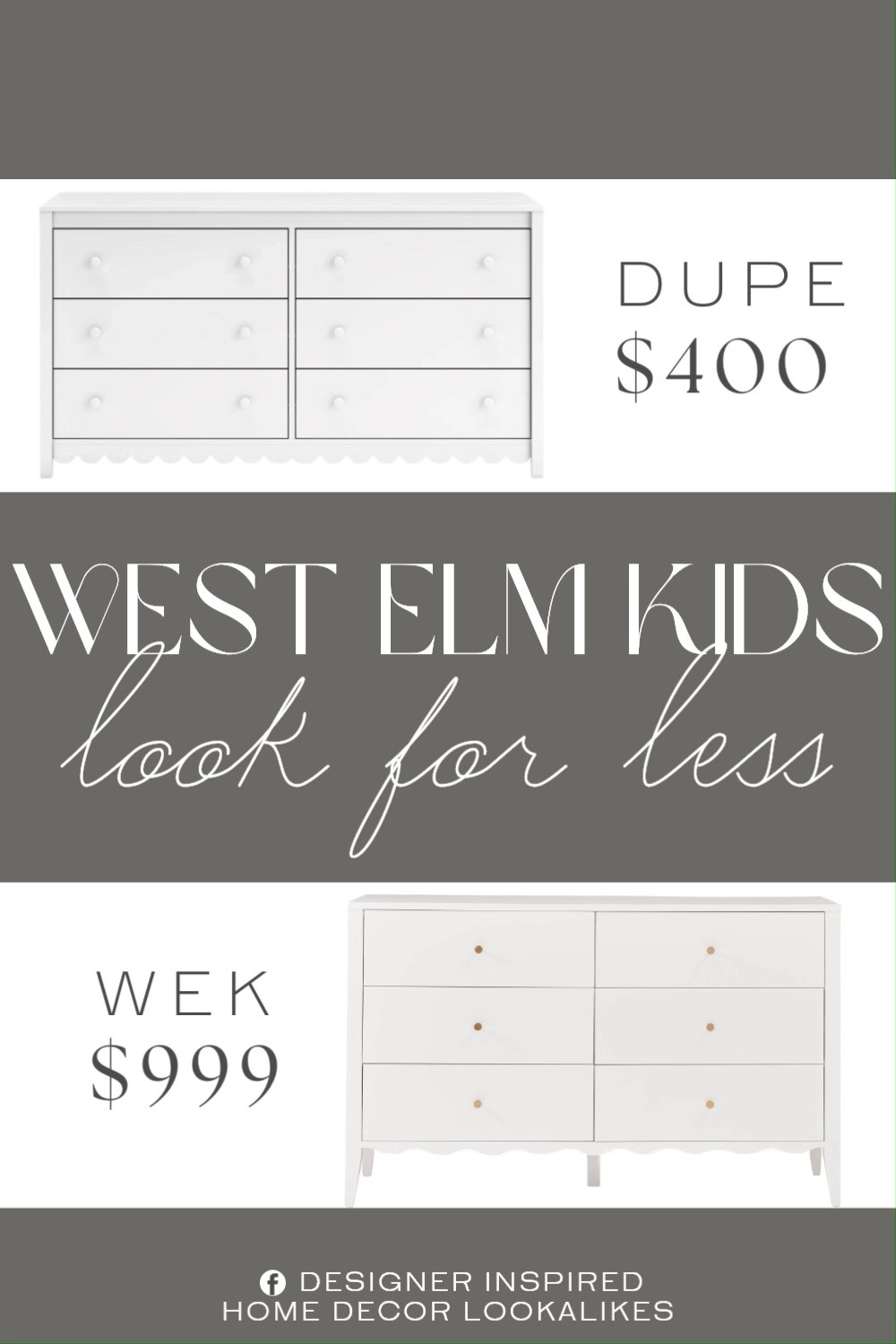 Inspired by West Elm Kids 6-Drawer Dresser. Coastal Farmhouse Kids Dresser. 6-Drawer Kids Dresser. Scallop Edge Dresser. Light Wood Kids Dresser. Kids Bedroom Storage Cabinet. Scandinavian Kids Furniture. Modern Bedroom Kids Storage. 

Home more affordable option find copy cat similar look for less budget friendly affordable cheap cheaper beautiful pretty. Clearance sale coupon code discount code promo code luxury lookalike look a like Inspo inspiration inspired by idea ideas Love like these? I share multiple every day in my FB group.
#westelmkidsinspired #drawerdresser #kidsdresser #bedroomstorage #kidsfurniture #kidsbedroom #storagesolution  

 #LTKHome