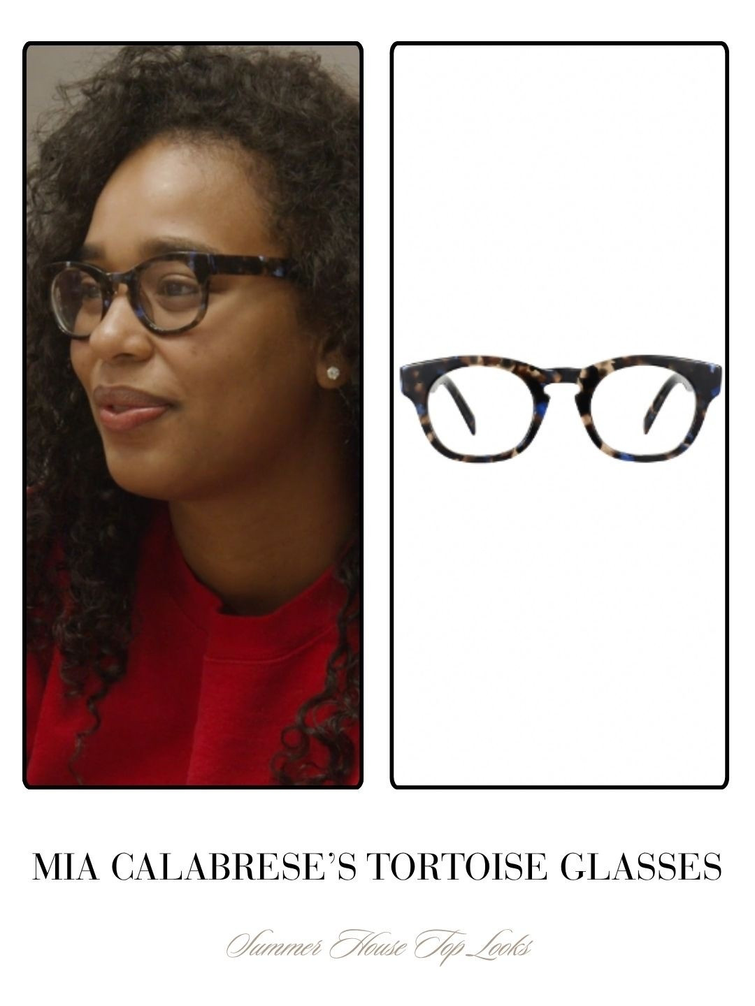 Mia Calabrese’s Tortoise Glasses