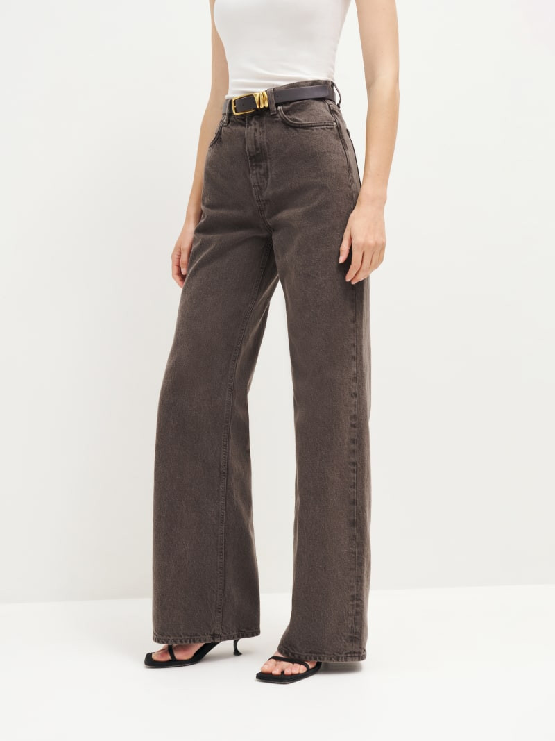 Cary High Rise Slouchy Wide Leg Jeans | Reformation (Global)