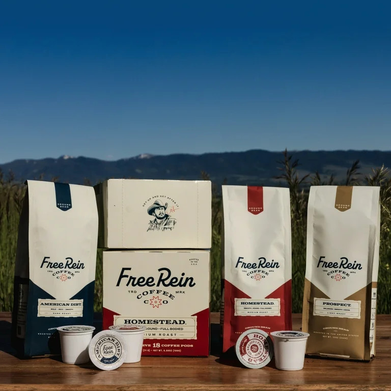 Free Rein Coffee Company Homestead Medium Roast, Coffee Pods, 18ct | Walmart (US)
