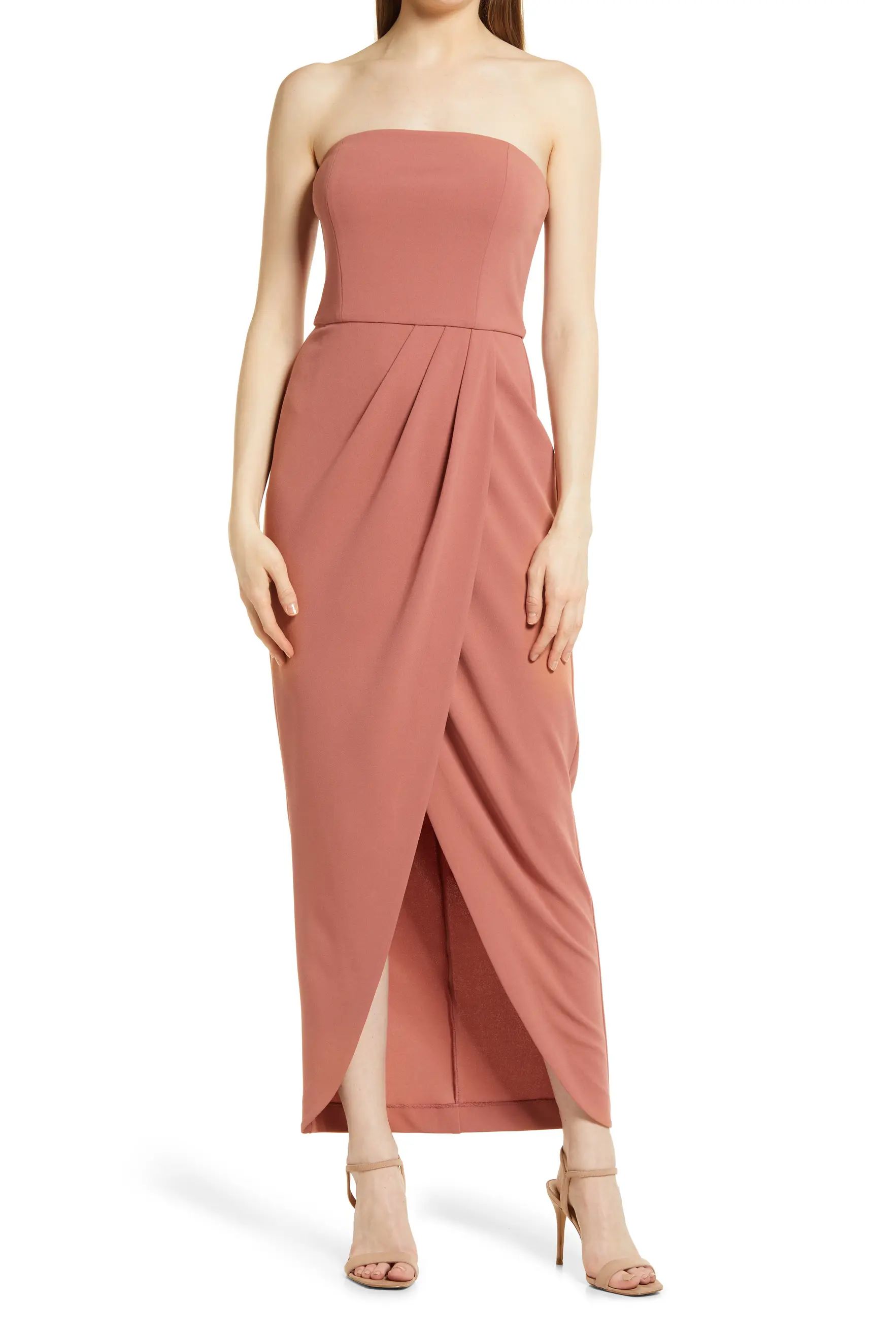 WAYF The Angelique Strapless Tulip Gown | Nordstrom | Nordstrom