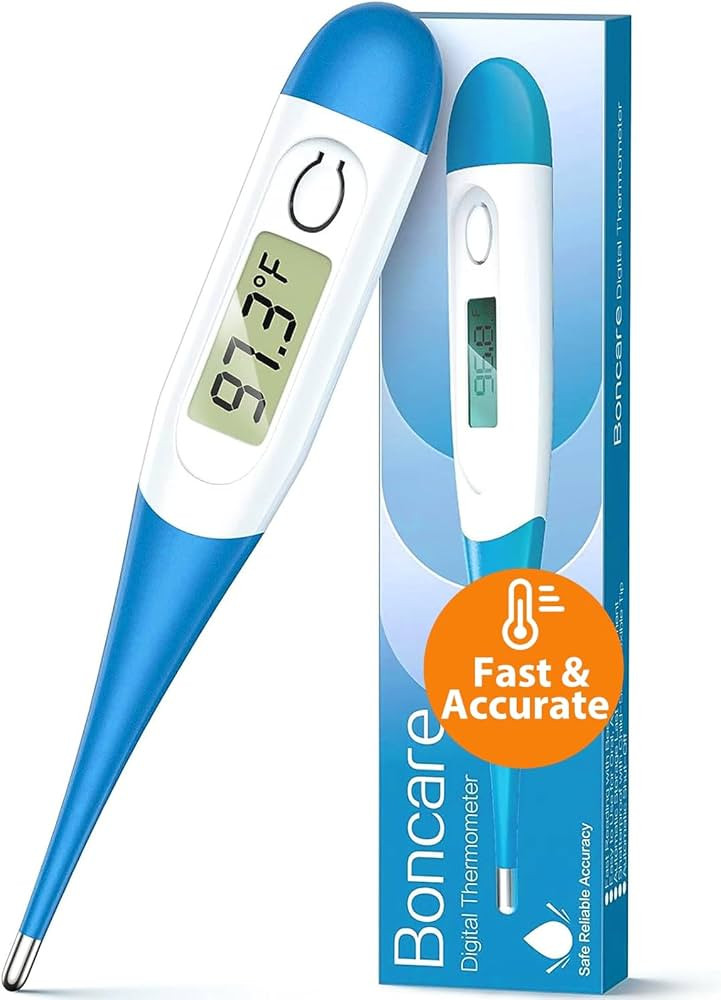 Boncare 10 Seconds Oral Thermometer for Adults and Kids - Accurate & Safe Rectal Thermometer for ... | Amazon (US)