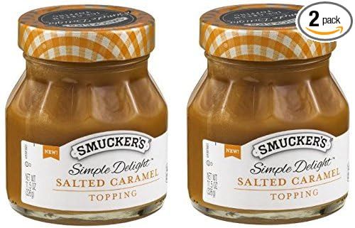 Smucker's Simple Delight Dessert Topping: Salted Caramel (2 Pack) 11.5 oz Jars | Amazon (US)