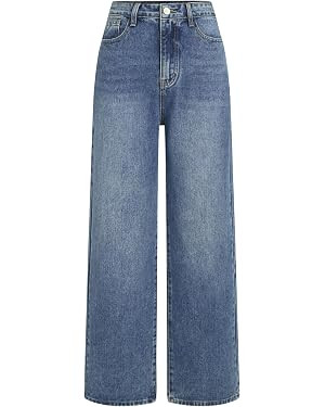 CIDER Wide Leg Jeans for Women High Waisted Denim Pants Boyfriend Jeans Trendy Casual Summer Bott... | Amazon (US)