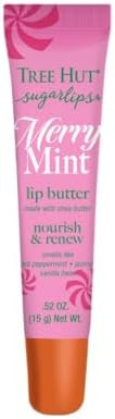 Tree Hut Sugarlips Merry Mint Lip Butter, Moisturizing Lip Care for Full, Soft Lips, Essential Hy... | Amazon (US)