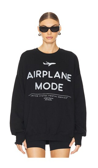Airplane Mode USPS Sweatshirt in Black | Revolve Clothing (Global)