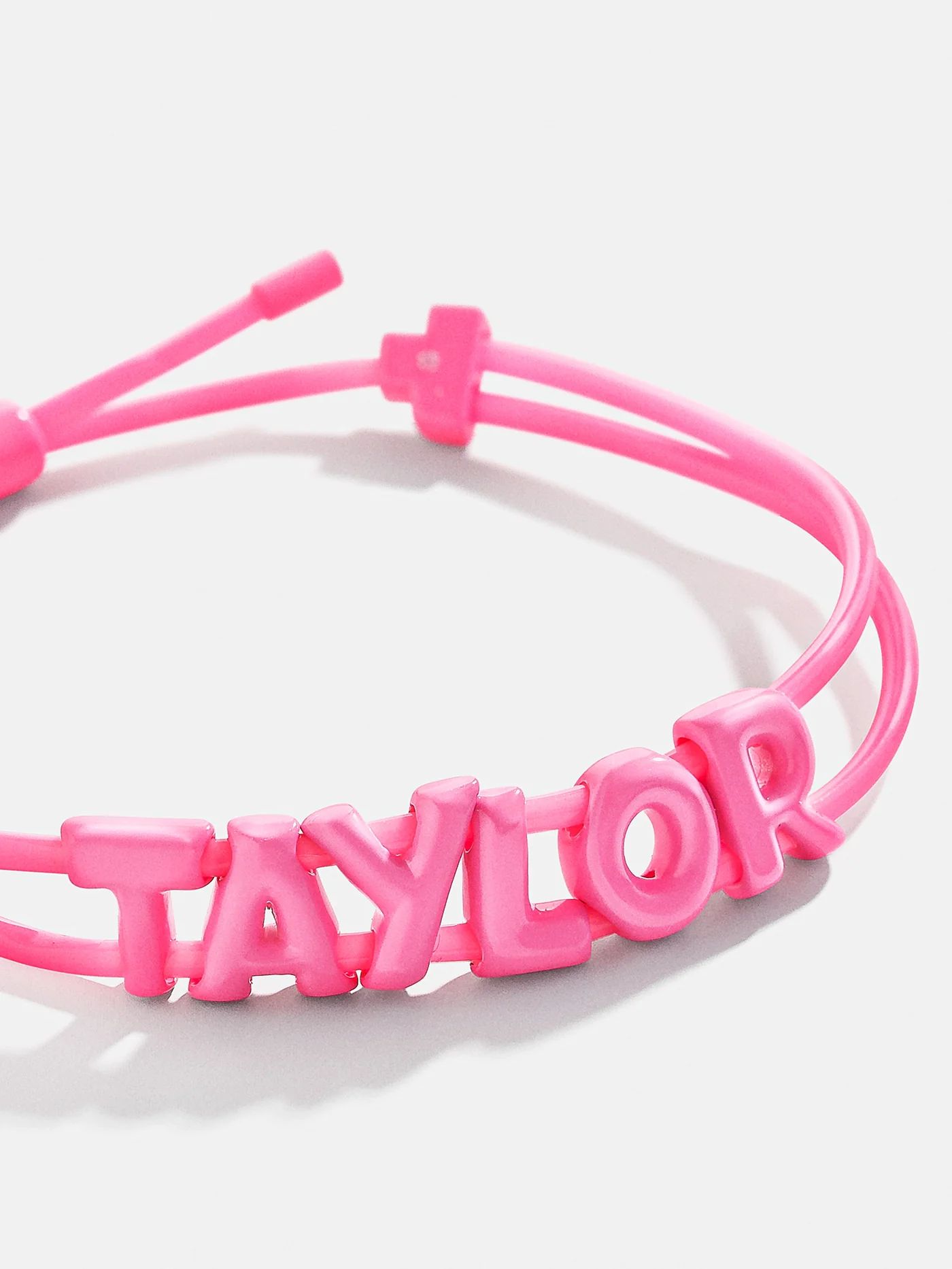 Kids' Say It All Custom Slider Bracelet - Hot Pink | BaubleBar (US)