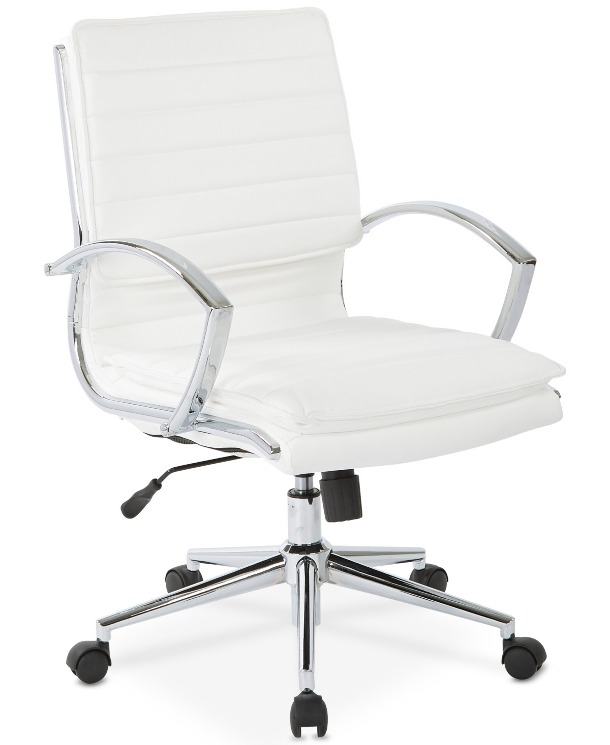 Pyppa Faux-Leather Chair - White | Macy's
