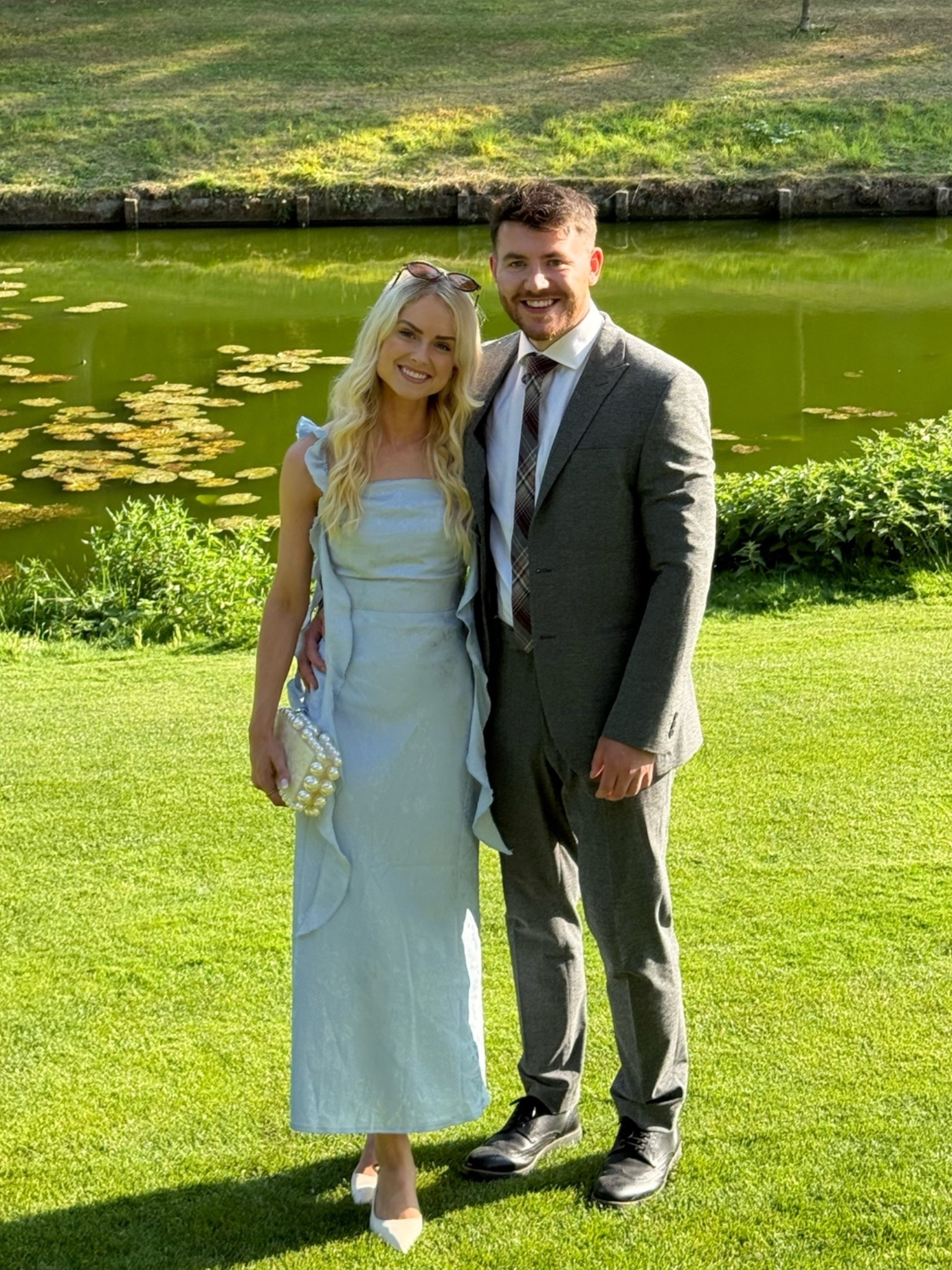 Wedding season 🩵 

Blue midi dress, asos, cult Gaia clutch, white sling back, summer eveningwear

#LTKsummer #LTKwedding #LTKdresses