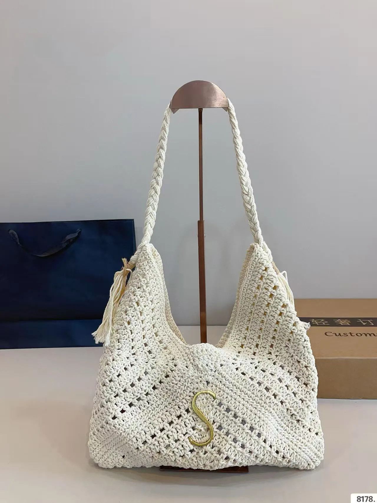 Straw Totes Designer Shopping Bag Women Shoulder Bag Luxury Summer Beach Bag Hollow Woven Bag Fas... | DHGate