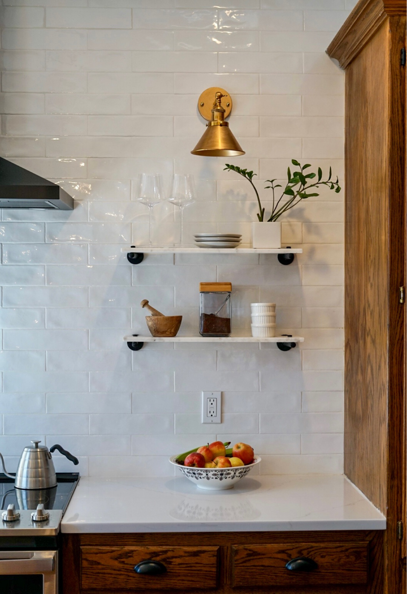 Pottery Barn Marble Single Tier shelf. Great as a focal point in your kitchen or bathroom!

#LTKhome #LTKunder100 #LTKFind
