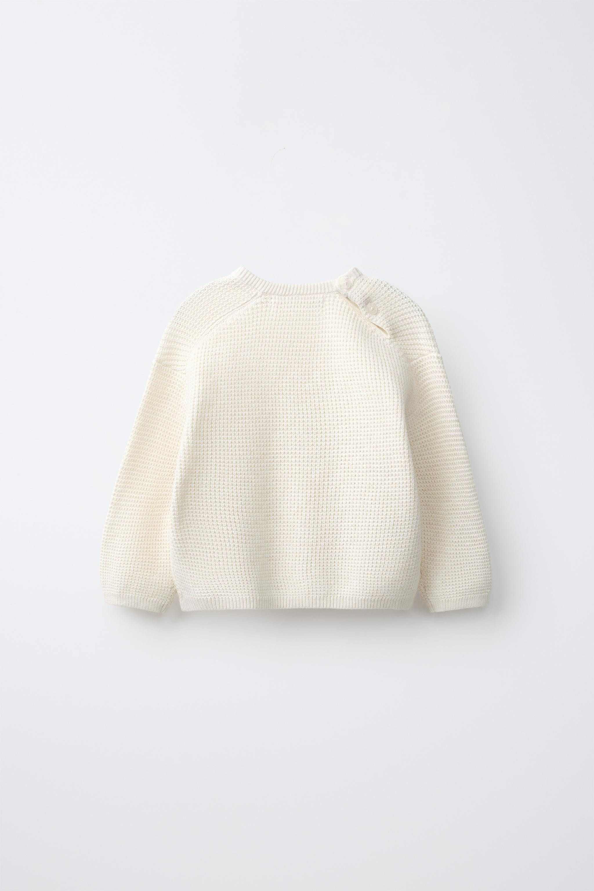 EMBROIDERED WAFFLE JUMPER | Zara US