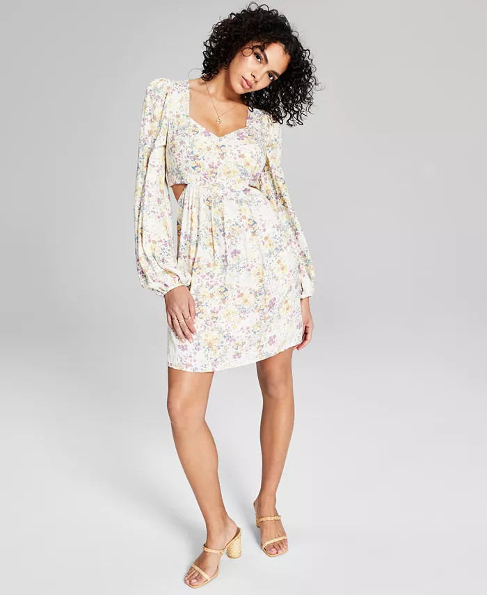 Women's Cutout Bell-Sleeve Dress | Macys (US)