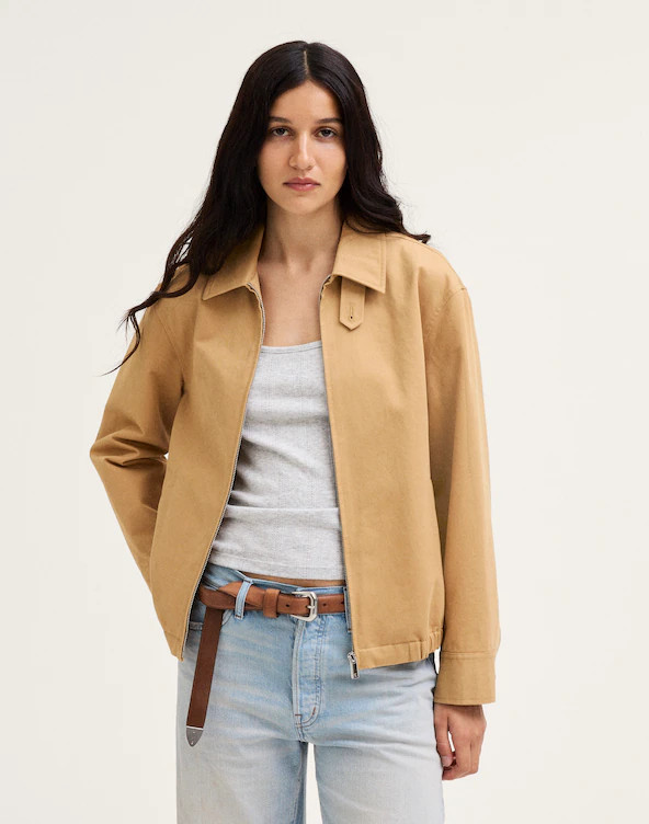 Relaxed Bomber Jacket in Cotton Twill | Madewell