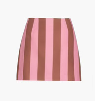 The Hallie Skirt - Coral Cabana Stripe | Hill House Home US
