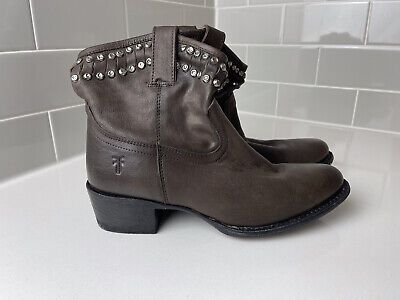 Frye Women’s Ankle Booties Sz 8.5 B Studded Western | eBay US