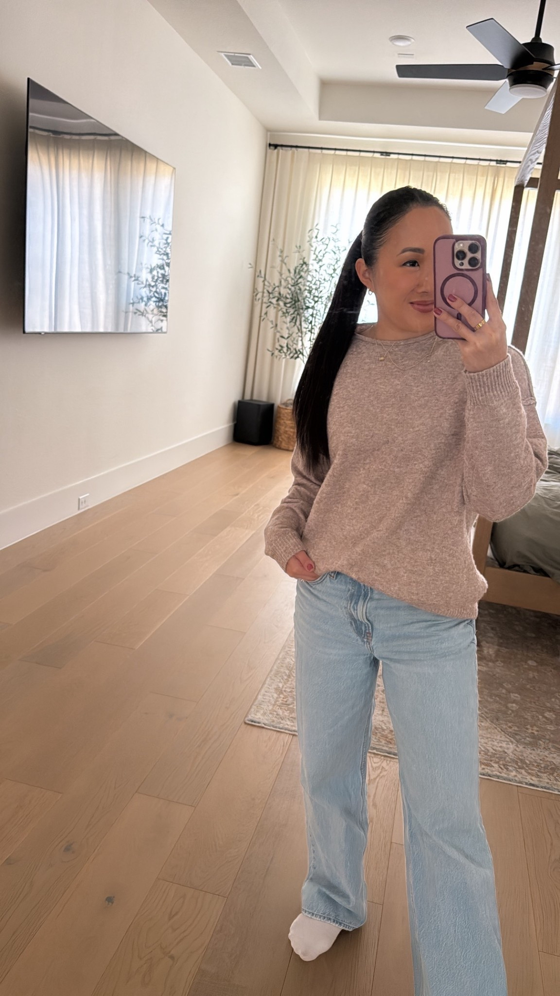 quick ootd - obsessed with the cozy knit sweaters from Nuuds. Must own every color and style  

Top: small
Jeans: 26 short

#LTKPetite #LTKmomlife #LTKootd