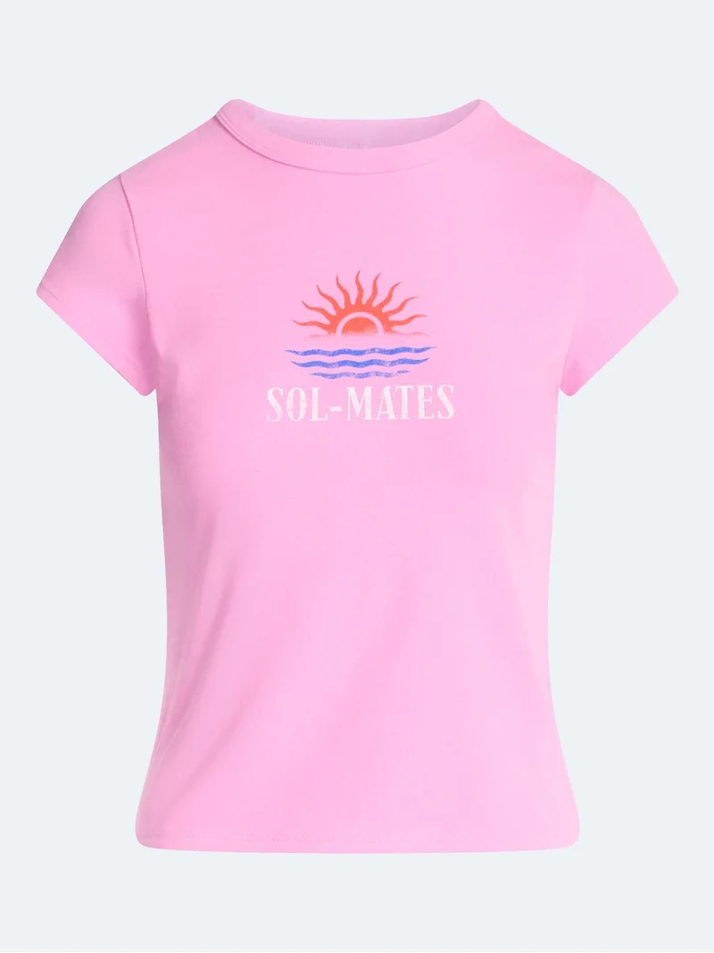 Free Assembly Women's and Women's Plus Cap Sleeve Tee, Sizes XS-4X | Walmart (US)