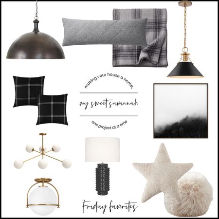All the cozy winter vibes with todays Friday favorites! Moody, rich, and warm. Soft and cozy faux fur pillows, mood lighting, warm plaid blankets, extra long lumbar pillow, and great neutral art! 

#LTKhome #LTKsalealert #LTKstyletip