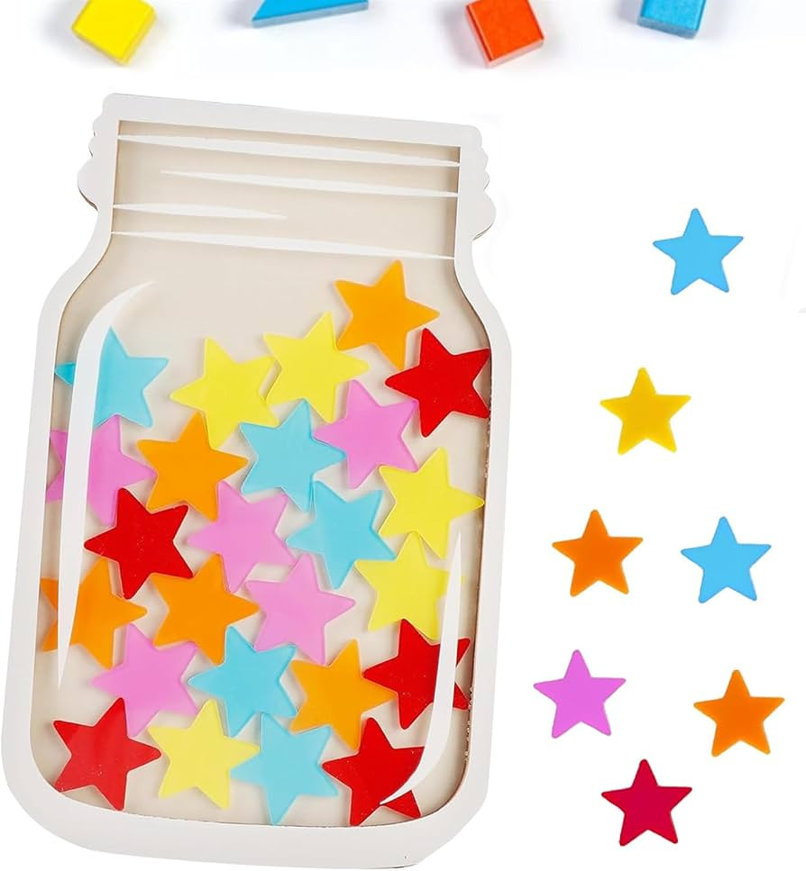 Magnetic Reward Jar, Magnetic Star Reward Jar Classroom, Behavior Management Classroom Tools, Rew... | Amazon (US)