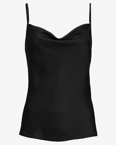 Satin Cowl Neck Cami | Express