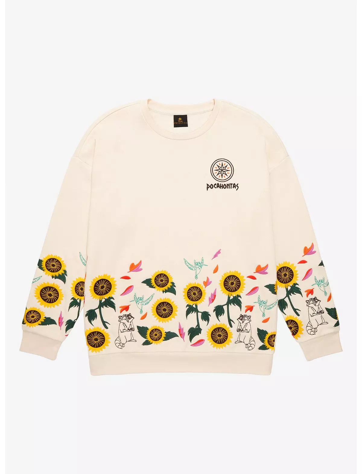 Disney Princess Pocahontas Embroidered Floral Crewneck - BoxLunch Exclusive | BoxLunch