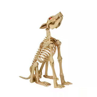 2.5 ft. Animated LED Skeleton Wolf | The Home Depot