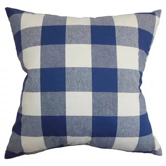 Black Buffalo Check Throw Pillow (18"x18") - The Pillow Collection | Target