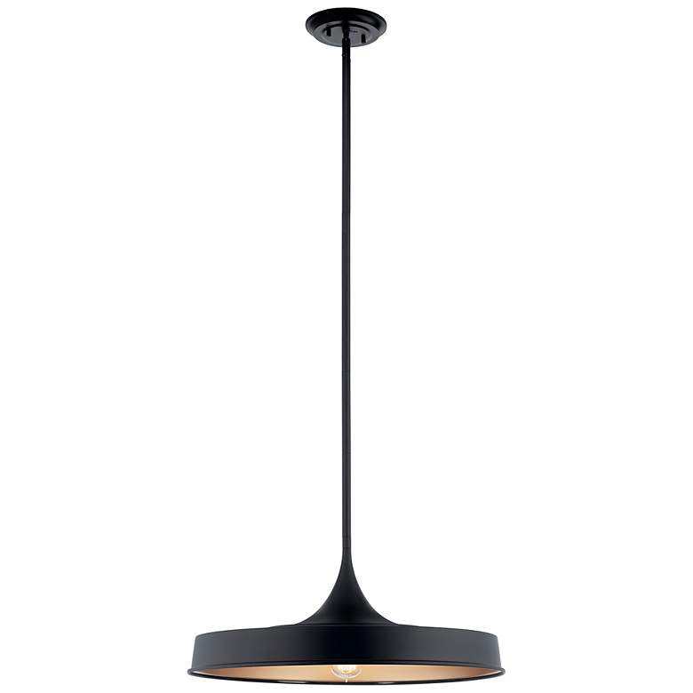 Kichler Elias 22" Wide Modern Disc Black Pendant Ceiling Light | Lamps Plus
