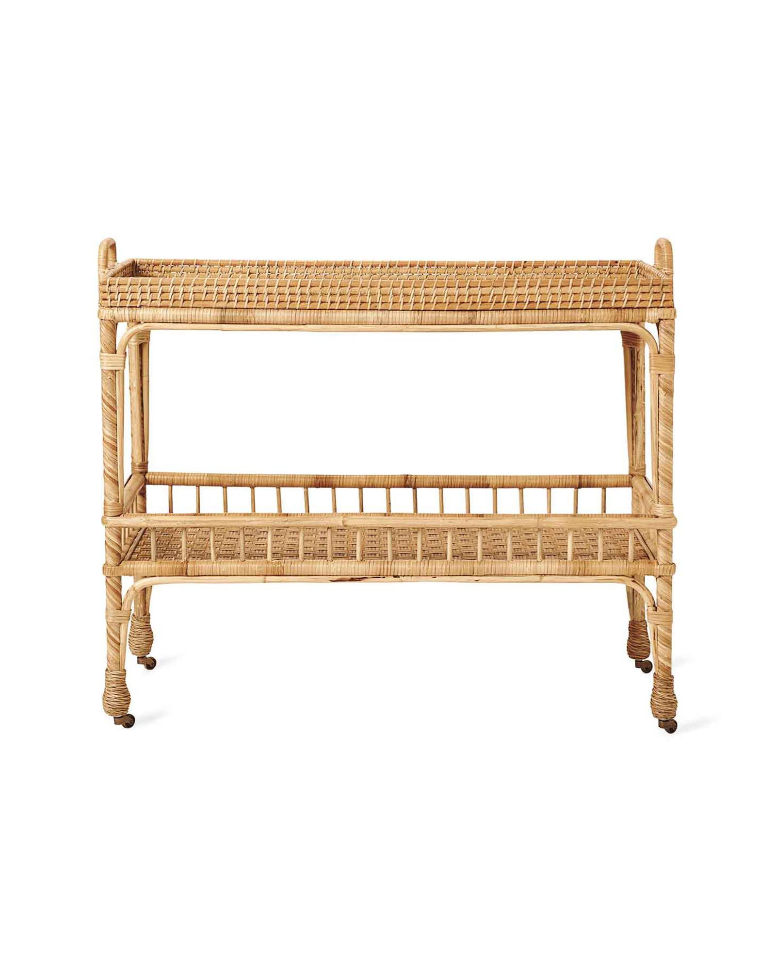 South Seas�Rattan�Bar Cart | Serena and Lily