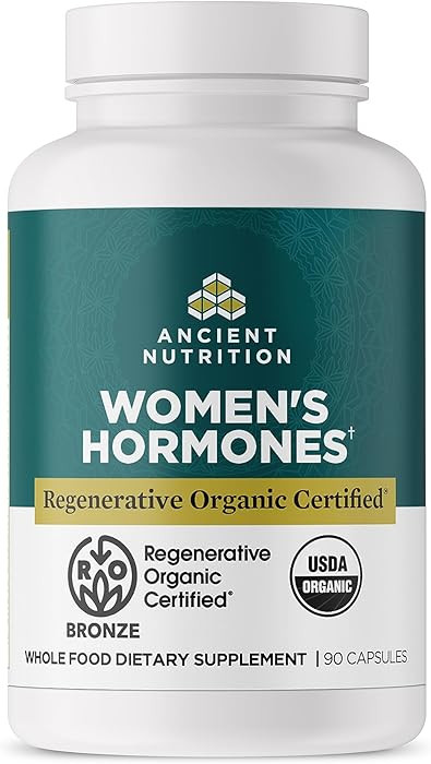 Ancient Nutrition Regenerative Organic Certified Women's Hormones Capsules, Supports Women’s Ho... | Amazon (US)