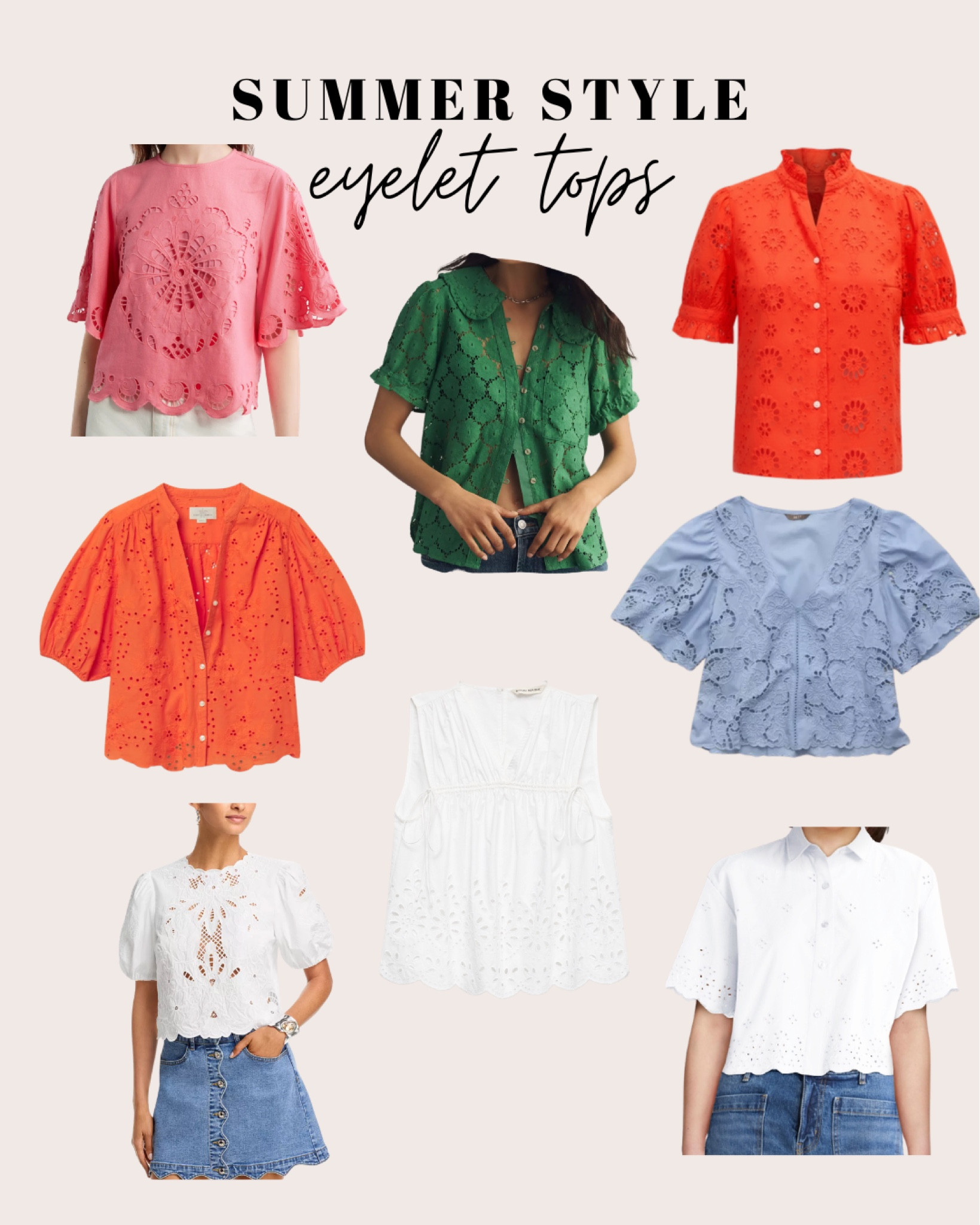 Eyelet is the perfect summer fabric!  Rounded up some great eyelet tops!!  Which is your favorite??

#LTKOver40 #LTKSeasonal #LTKPetite