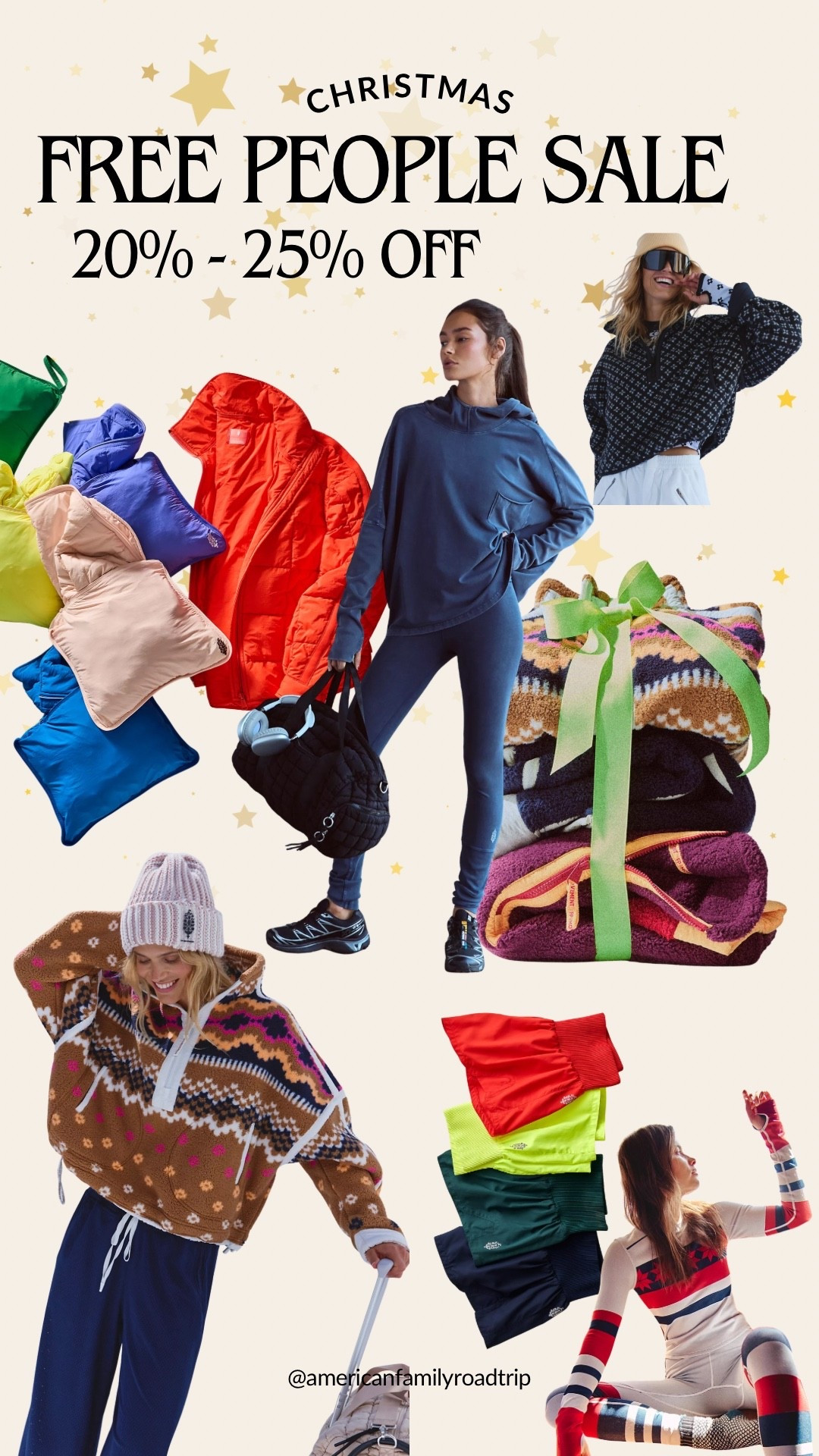 Merry Christmas FREE PEOPLE 
15% OFF 
& 100% net proceeds to charity 

#LTKHoliday #LTKGiftGuide #LTKSaleAlert