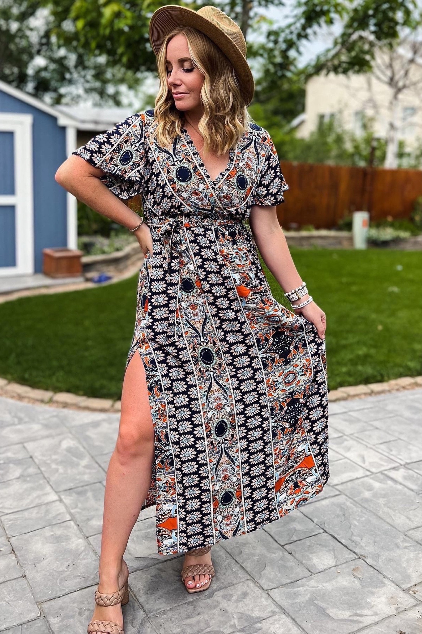 Maxi dress, sandals, and fedora sun hat. Everything fits TTS. 
//Amazon outfit ideas, casual outfit ideas, casual fashion, amazon fashion, found it on amazon, amazon casual outfit, cute casual outfit, outfit inspo, outfits amazon, outfit ideas, Womens shoes, amazon shoes, Amazon bag, purse, size 4-6, early spring outfits, winter to spring transition outfit, resort wear, spring dress, summer dress, vacation outfits, vacation dress, #ltkfindsunder100 #ltksalealert #ltkshoecrush 

#LTKstyletip #LTKfindsunder50 #LTKtravel