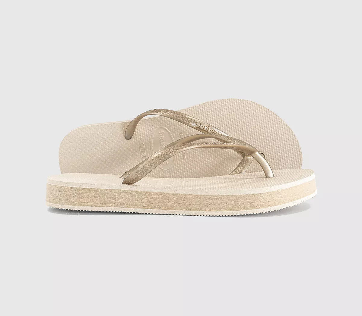 Slim Flatform Flip Flops | Office Shoes (UK)