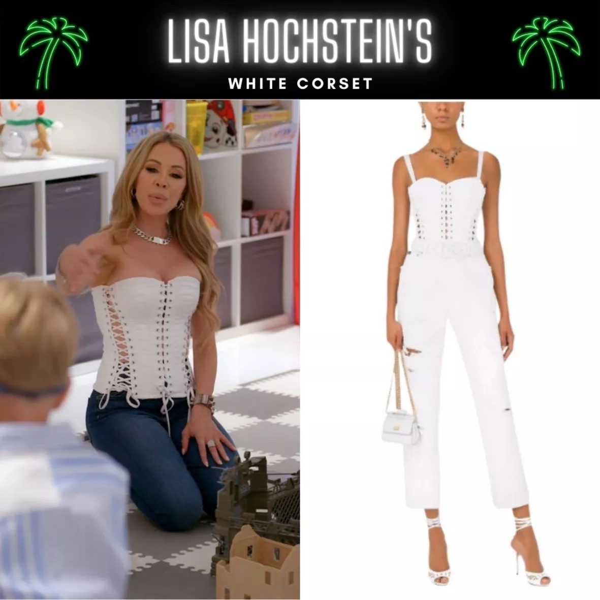 WornOnTV: Alexia's white colorblock leggings on The Real