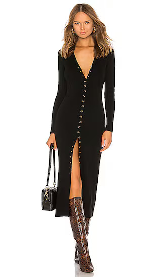 Kavala Sweater Dress in Black | Revolve Clothing (Global)
