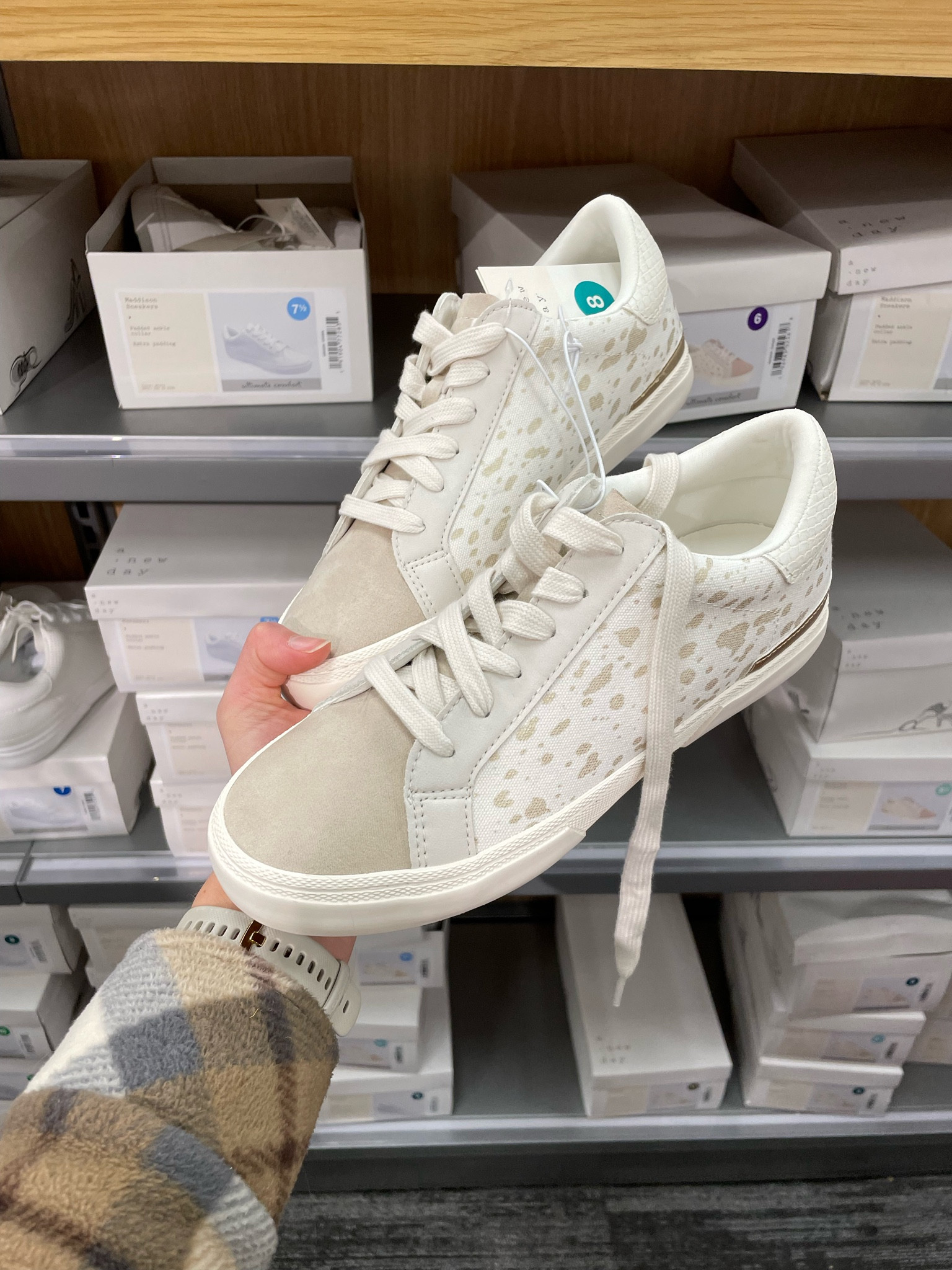 Neutral beige and white sneakers- cute for spring! 

On sale for 20% off rn

Target shoes, spring style 

#LTKsalealert #LTKshoecrush #LTKSeasonal