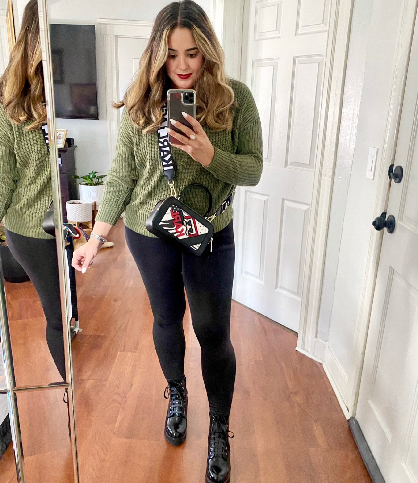 Hello beautiful! Thank you for being here! Today’s OOTD; an olive green sweater & my favorite combat boots! Did you have your café latte? Let’s be friends, follow me on IG @jan_ise ❤️

#LTKHoliday #LTKSeasonal #LTKGiftGuide