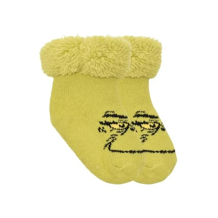 The Grinch Infant/Toddler Home Sock - (Green, 2T-3T) | Walmart (US)