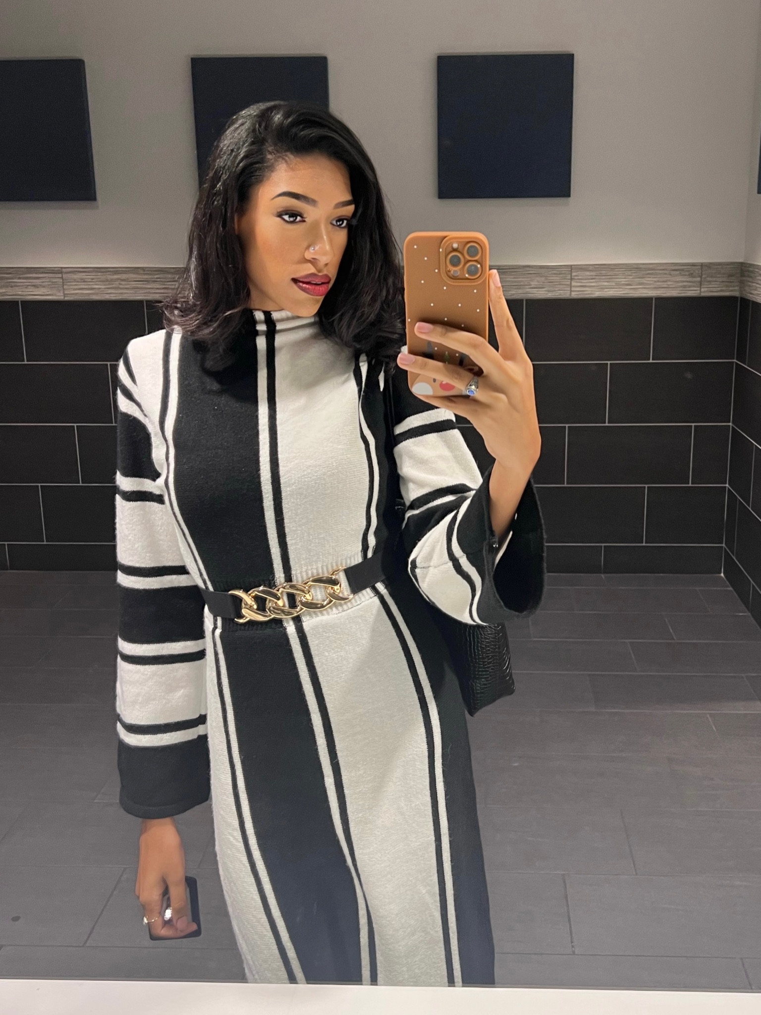 Tall winter/fall workwear! This sweater dress is so cozy!