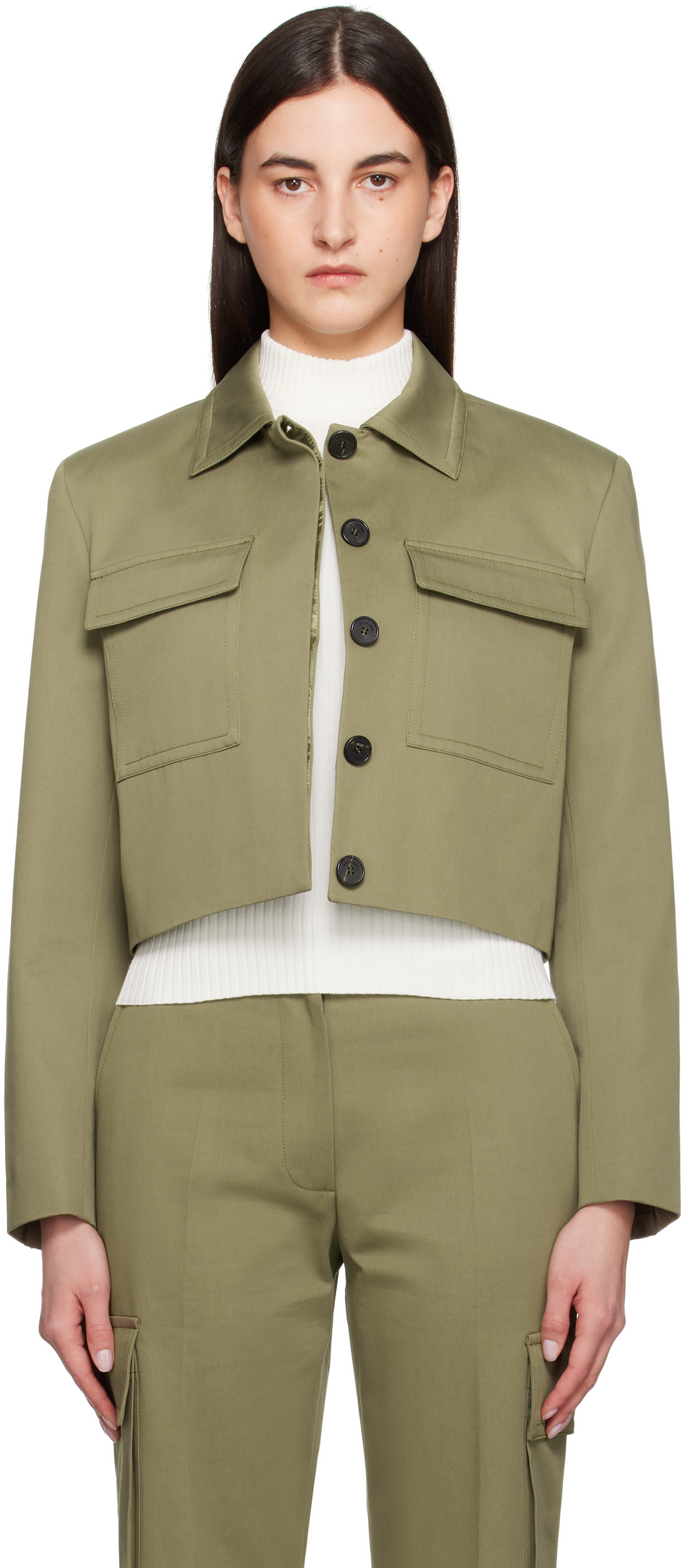 ANINE BING Khaki Dayton Jacket | SSENSE