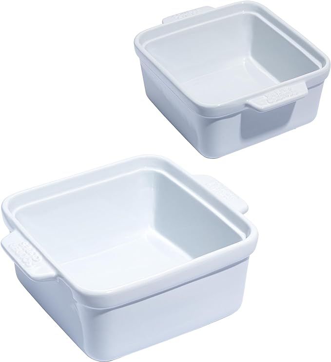 Souper Cubes Stoneware - 5" Square Baking Dish - Ceramic Baking Pan Set - Kitchen Essentials and ... | Amazon (US)