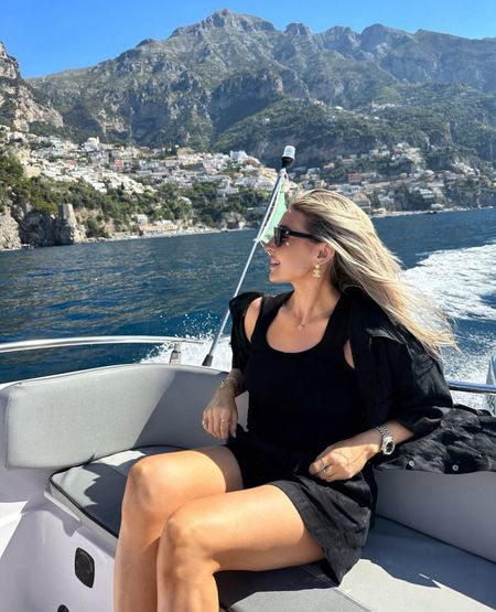 Black linen look for a boat day in Positano 🚤🌊 Arket look paired with Reiss vest and Chanel sunglasses 😎 

#LTKtravel #LTKsummer #LTKeurope