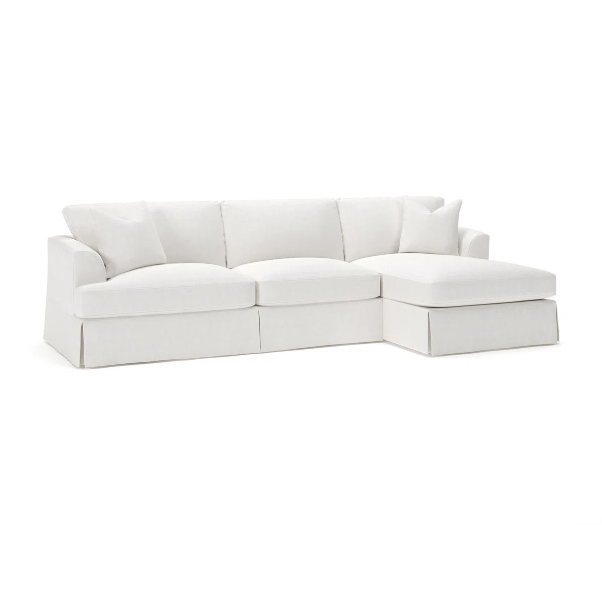Lucia 128" Wide Down Cushion Sofa & Chaise | Wayfair North America