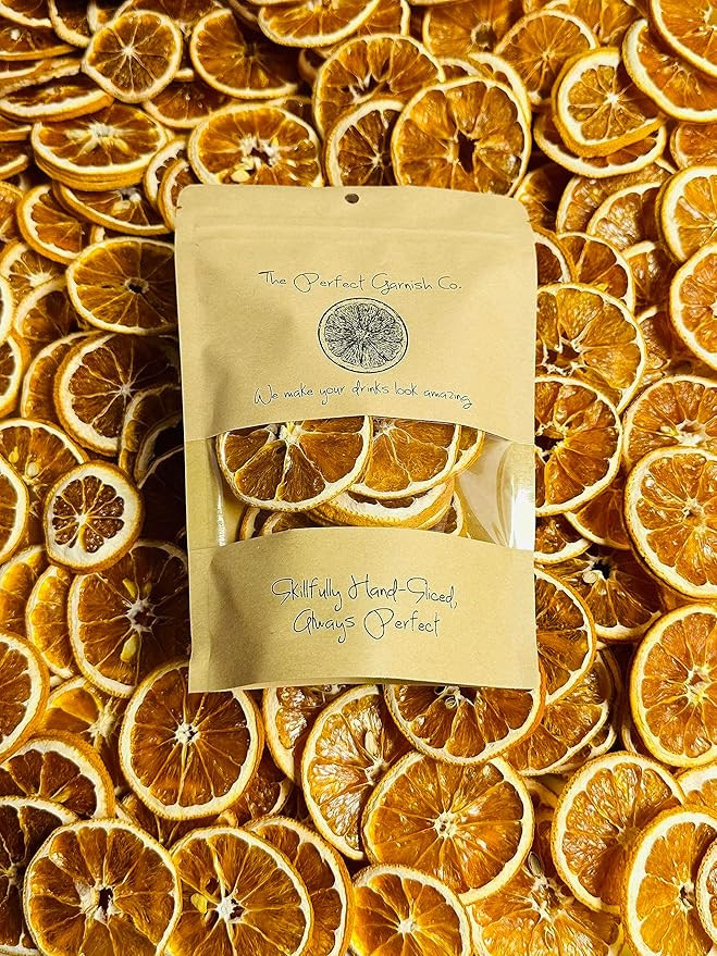 The Perfect Garnish Co. Dehydrated Orange Wheels - 30 slices - Natural Fruit | Amazon (US)